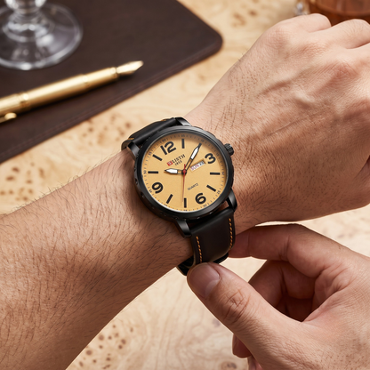 Valenor Leather Black 40mm