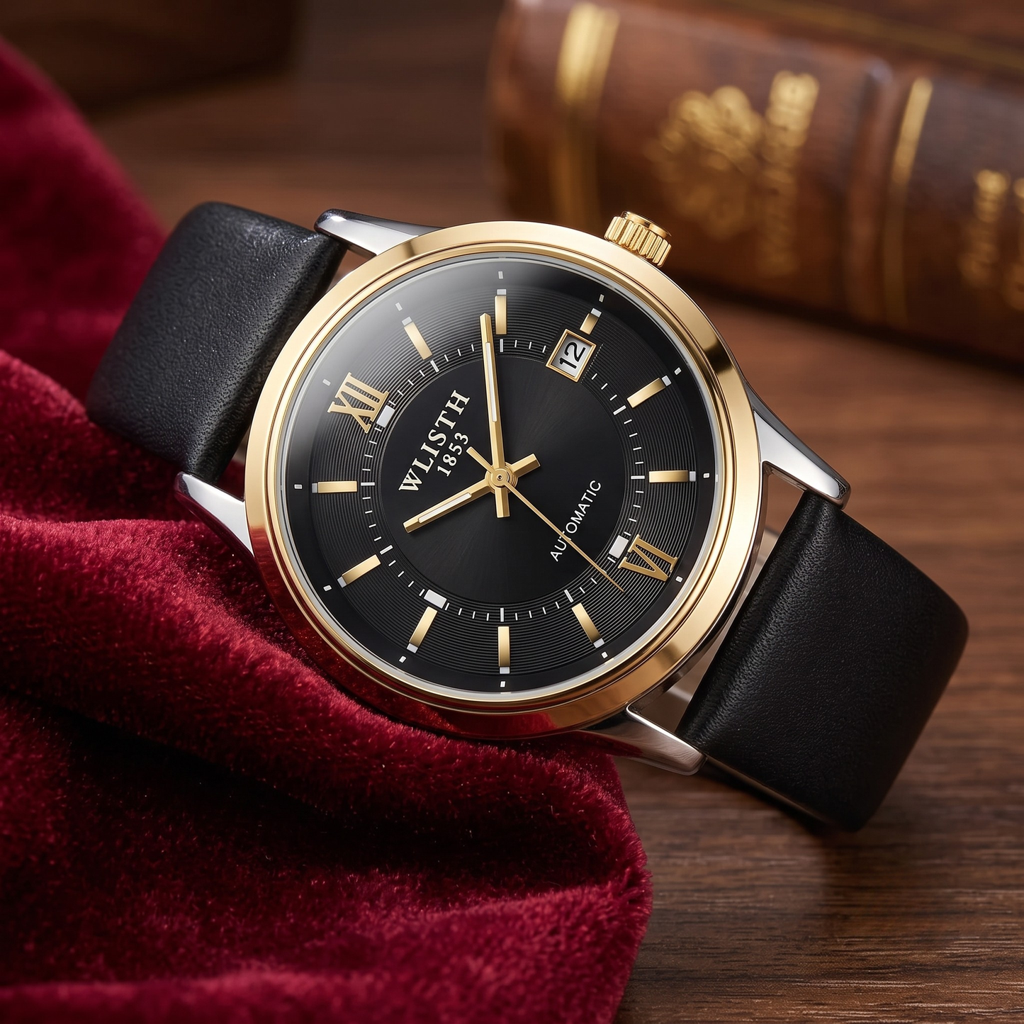 Falken Leather Black 40mm
