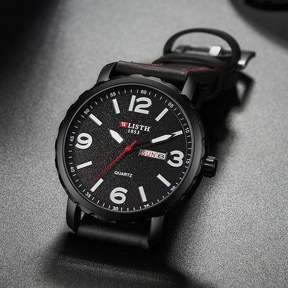 Valenor Leather Black 40mm